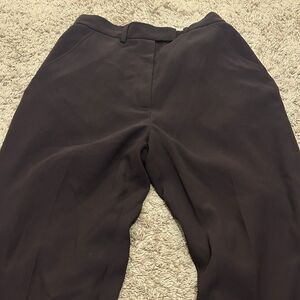 UNIFORM Dress Pants Womens 8 Brown Straight Leg High Waist Lined Career Trousers